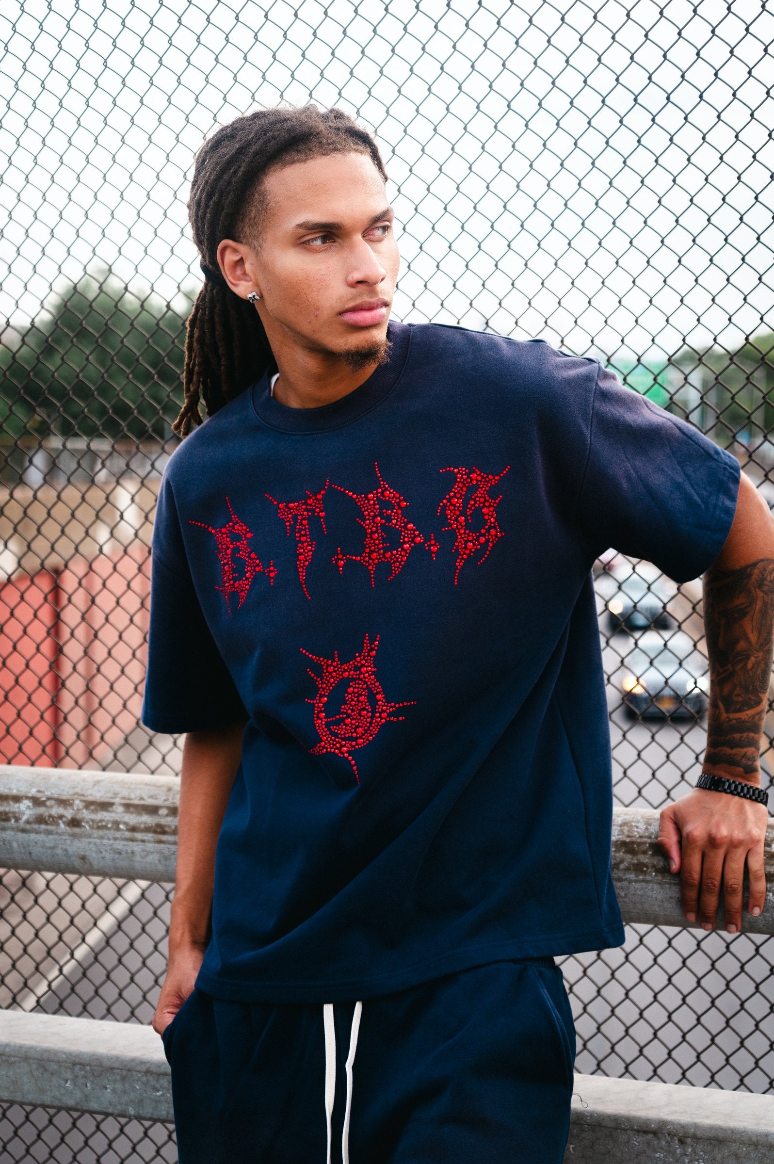 BTBG Signature Blue Set (Red Rhinestones)