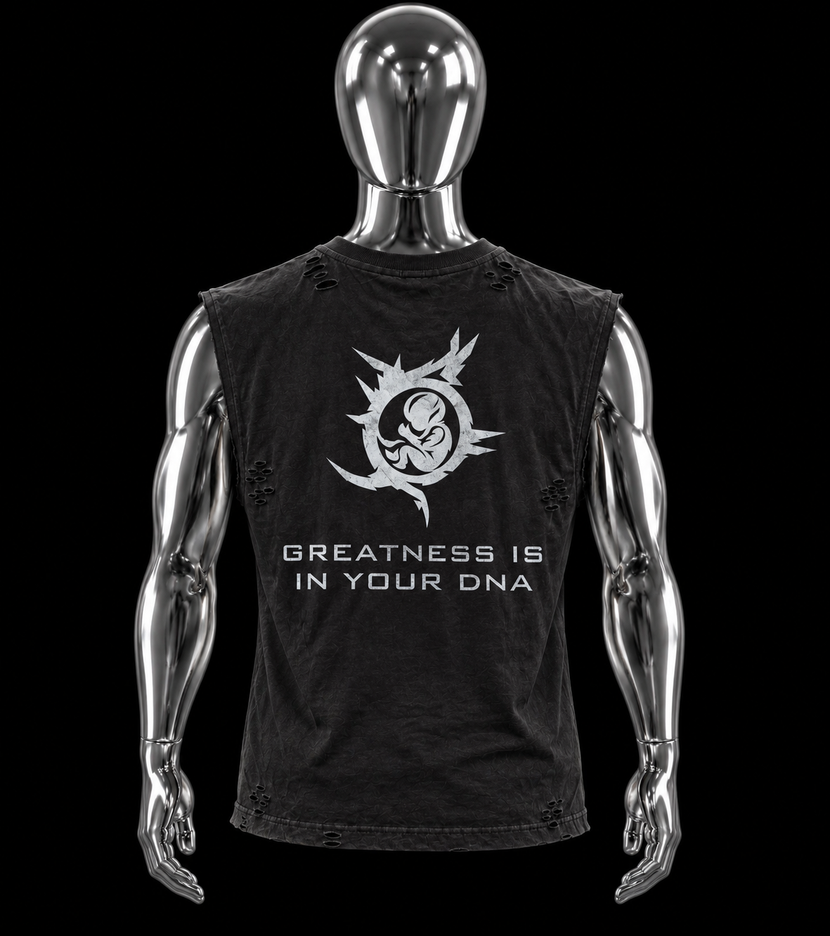 BTBG DNA Black Sleeveless T-Shirt