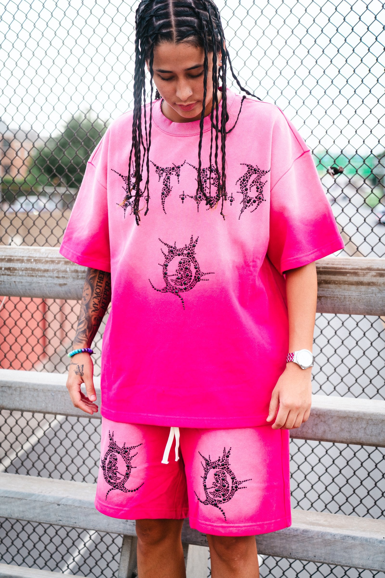 BTBG Signature Pink Set (Black Rhinestones)