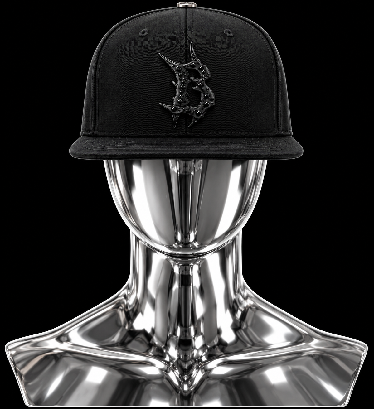 BTBG Black Logo w/ Black Rhinestones Black Hat