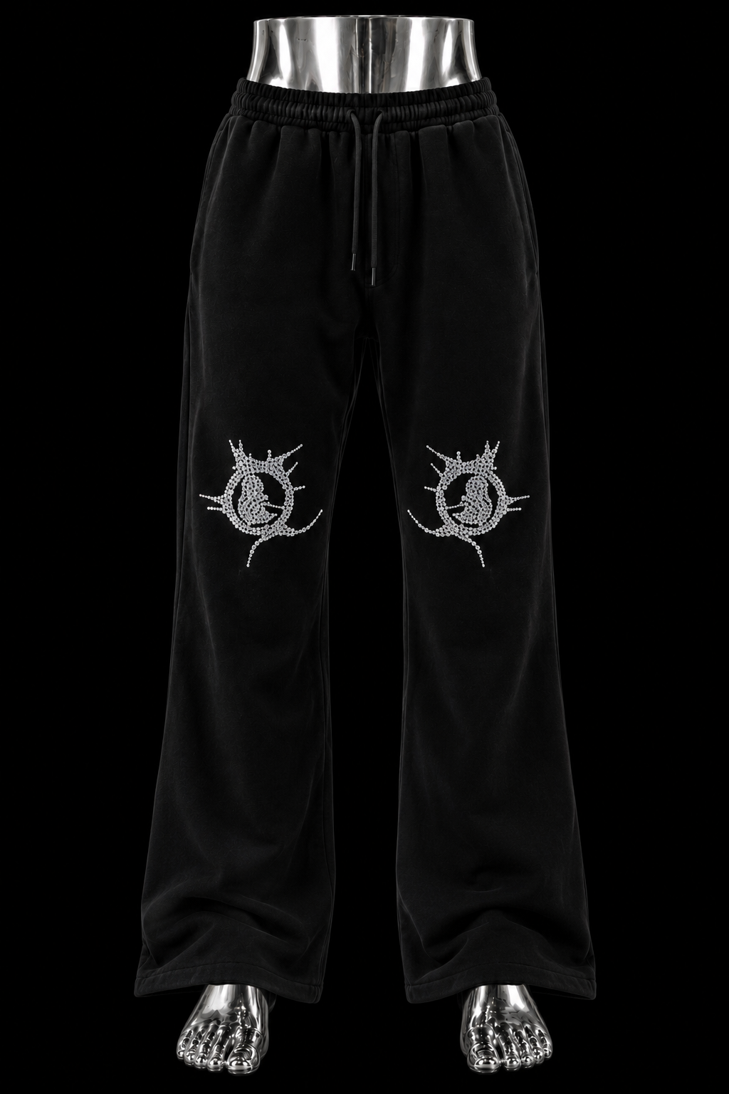 BTBG Black Sweatsuit w/ Silver Stones
