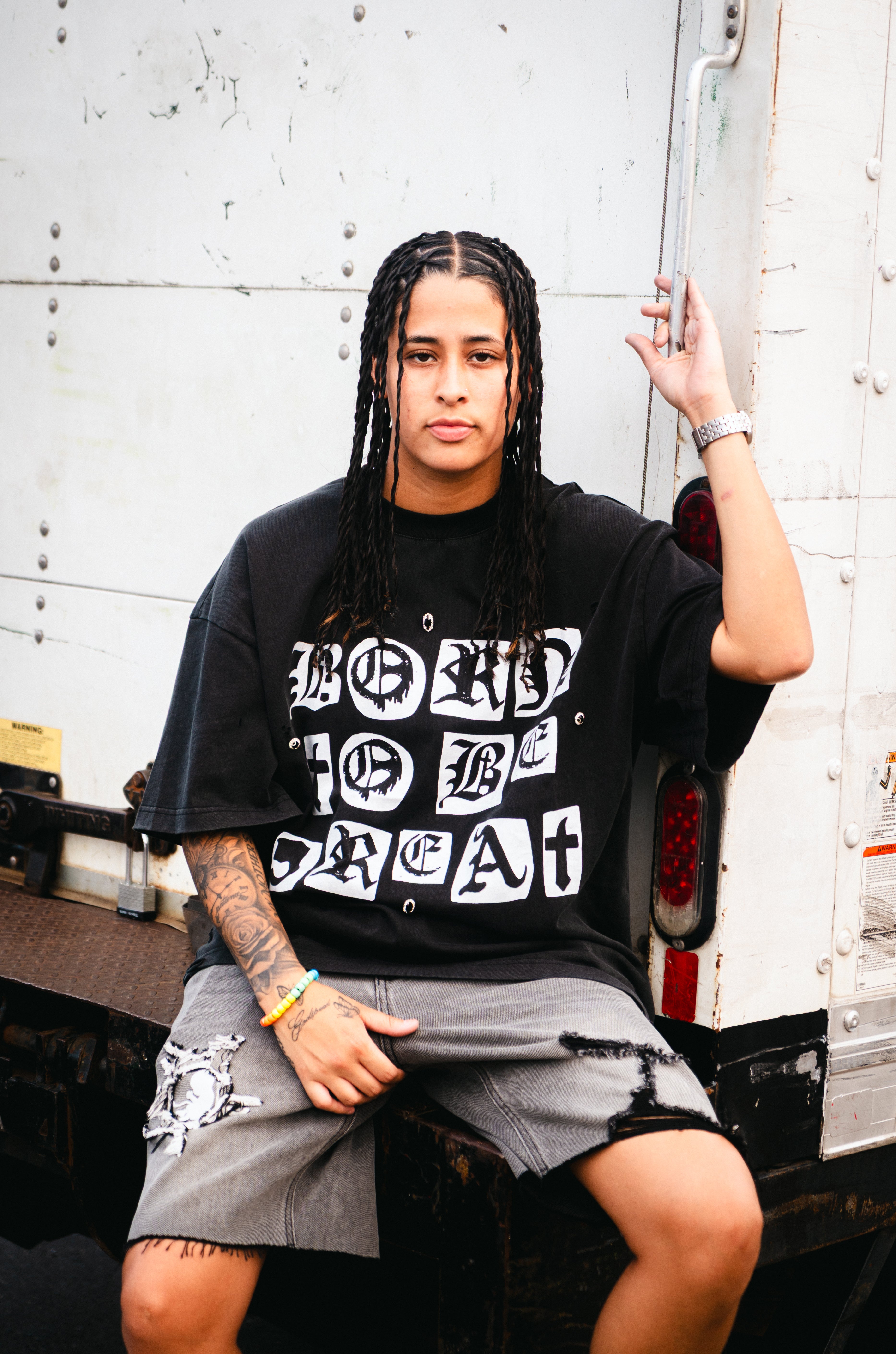 BTBG Signature Fetus Black Denim Shorts